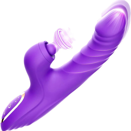 emale Masturbator with Heat & Thrust – Vibrating Clit & G-Spot Dildo Toy